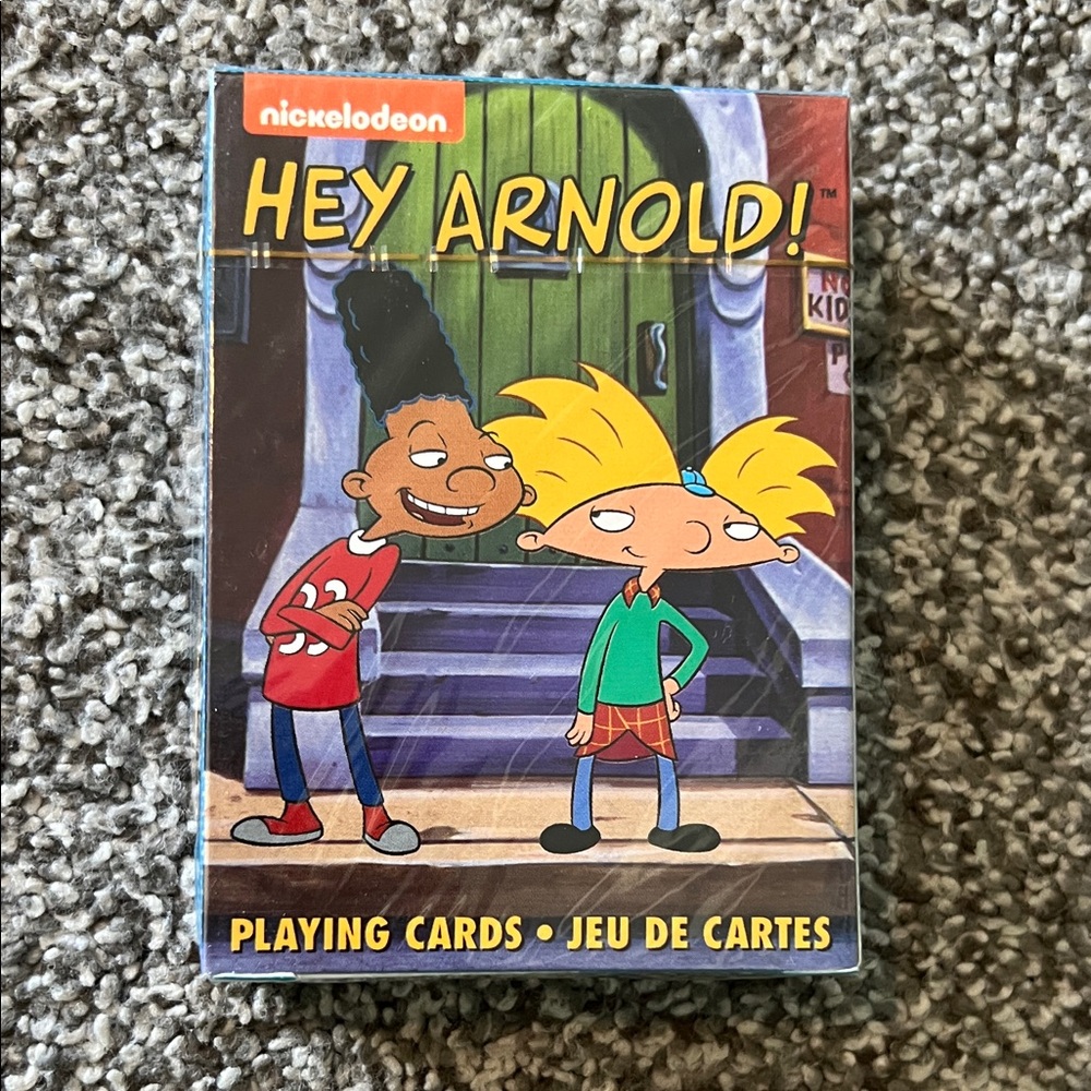 BNWT 90’s Nicktoons Retro Nickelodeon Hey Arnold! Colorful Playing Cards